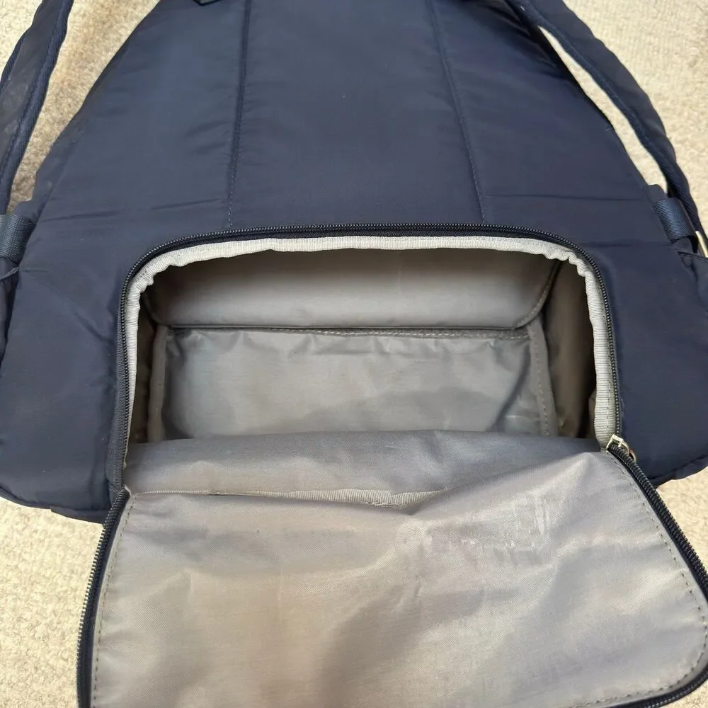 Storksak Hero Backpack Navy Diaper Bag Changing Pad Insulated Baby Travel Bag